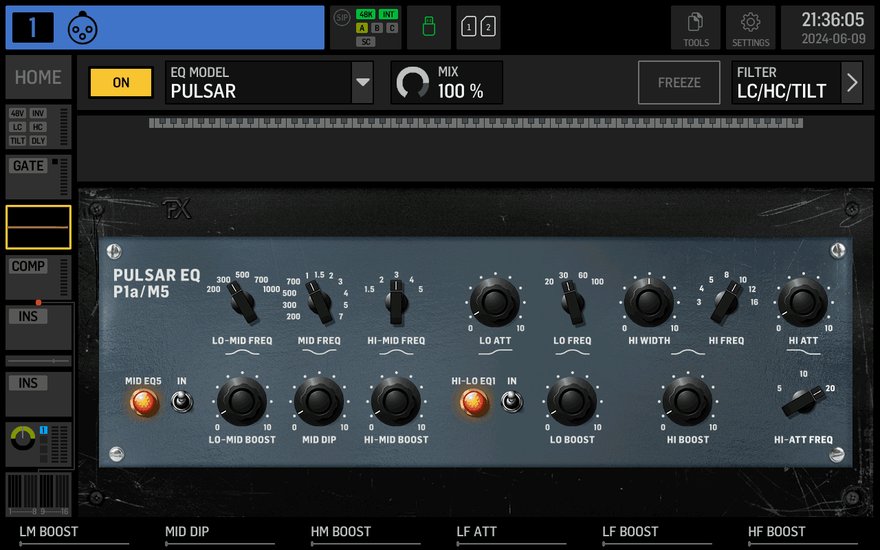 Pulsar P1a/M5 EQ