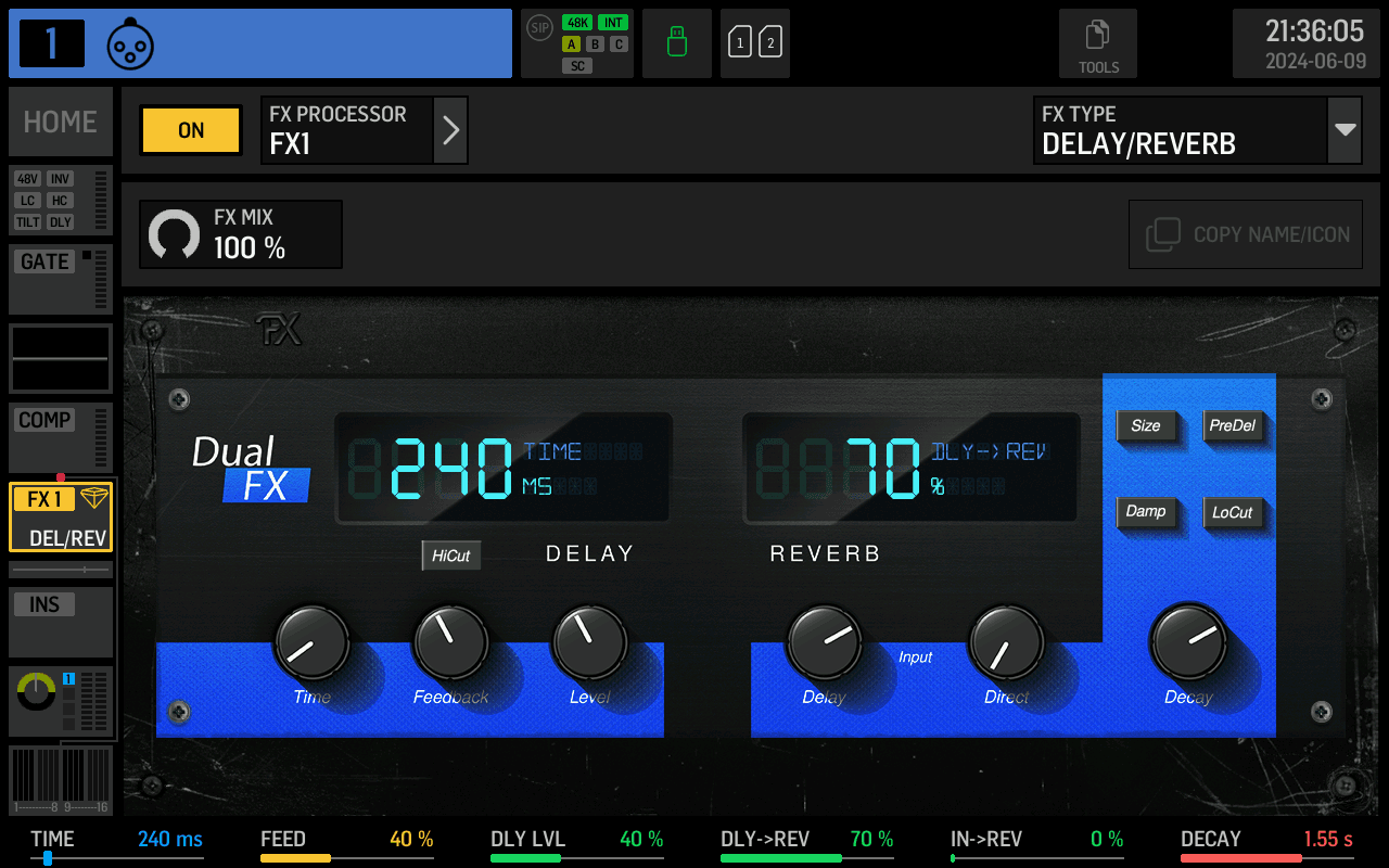 DELAY REVERB