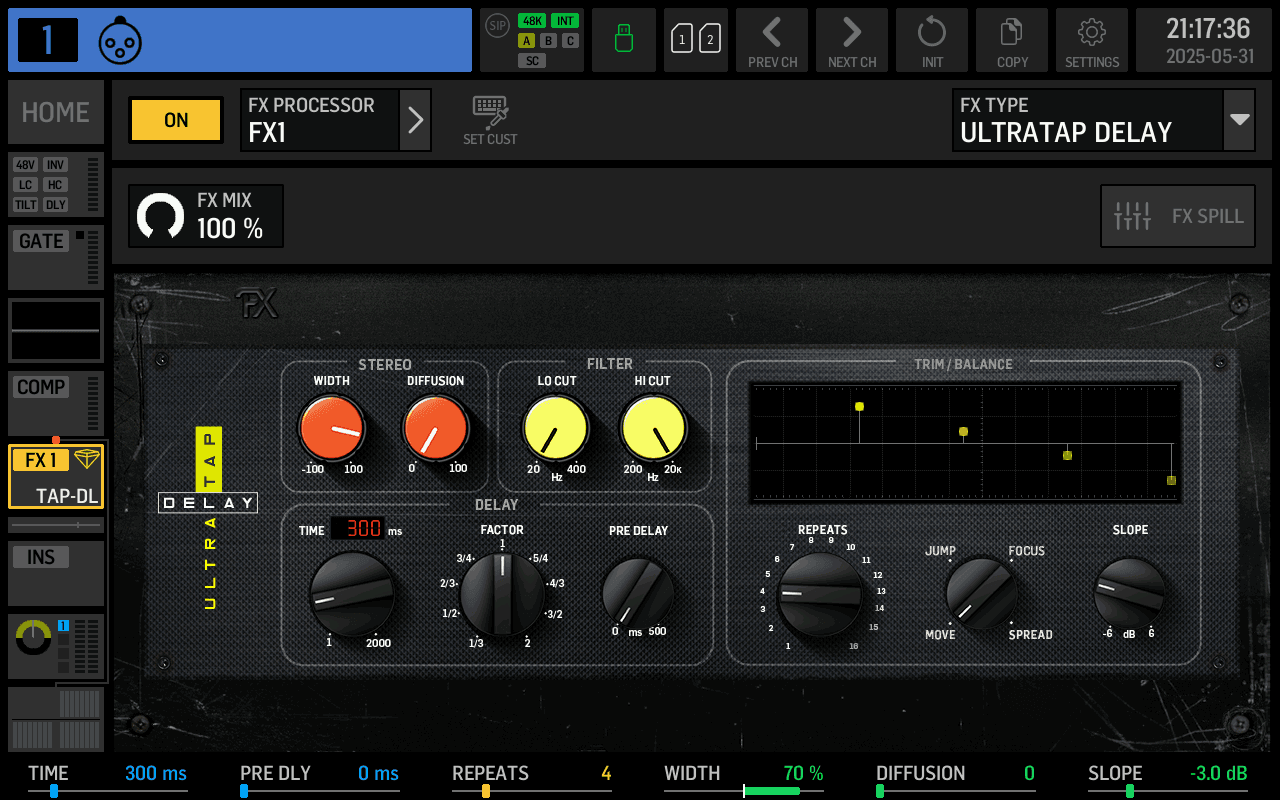 ULTRATAP DELAY