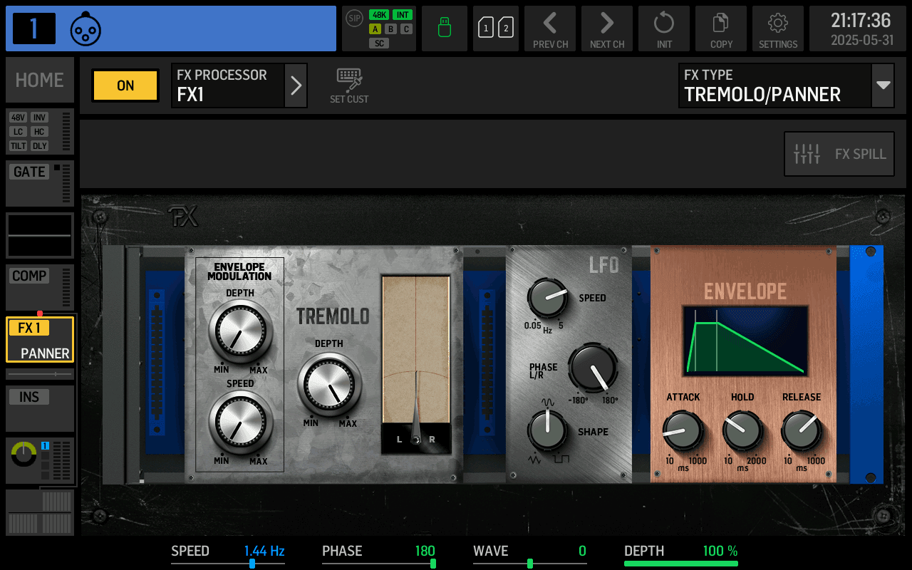 TREMOLO/PANNER