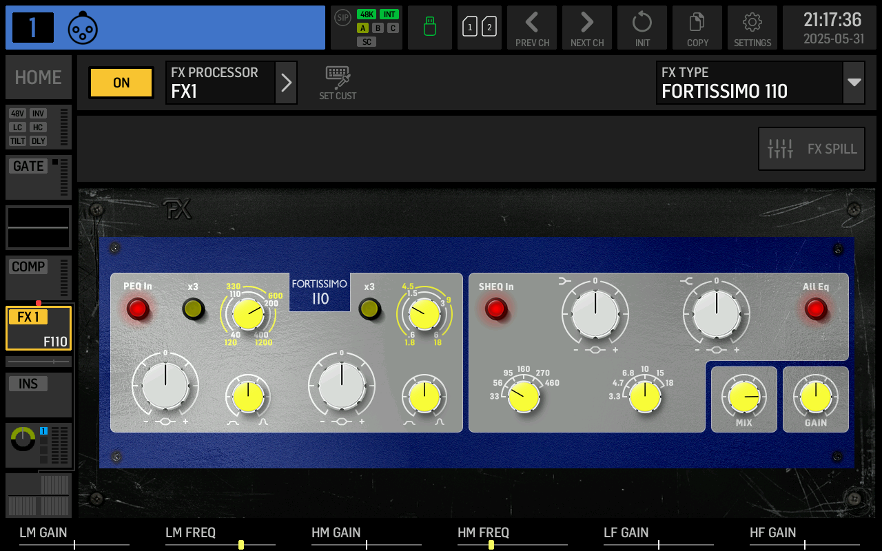 Fortissimo 110 EQ