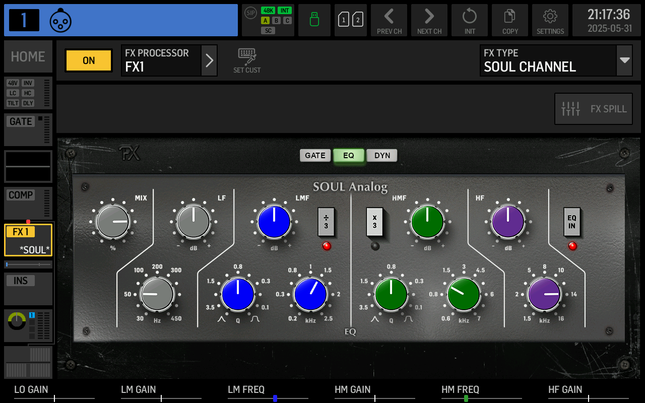 SOUL Analogue EQ