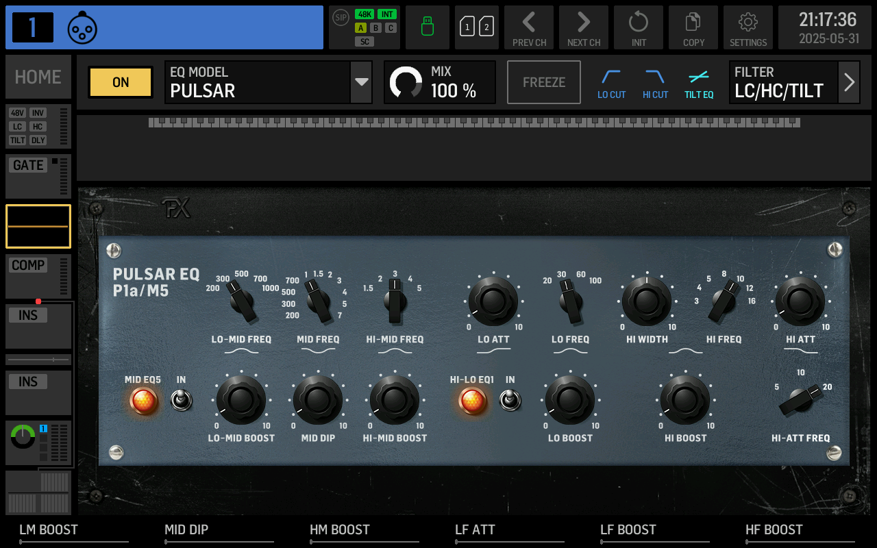 Pulsar P1a/M5 EQ