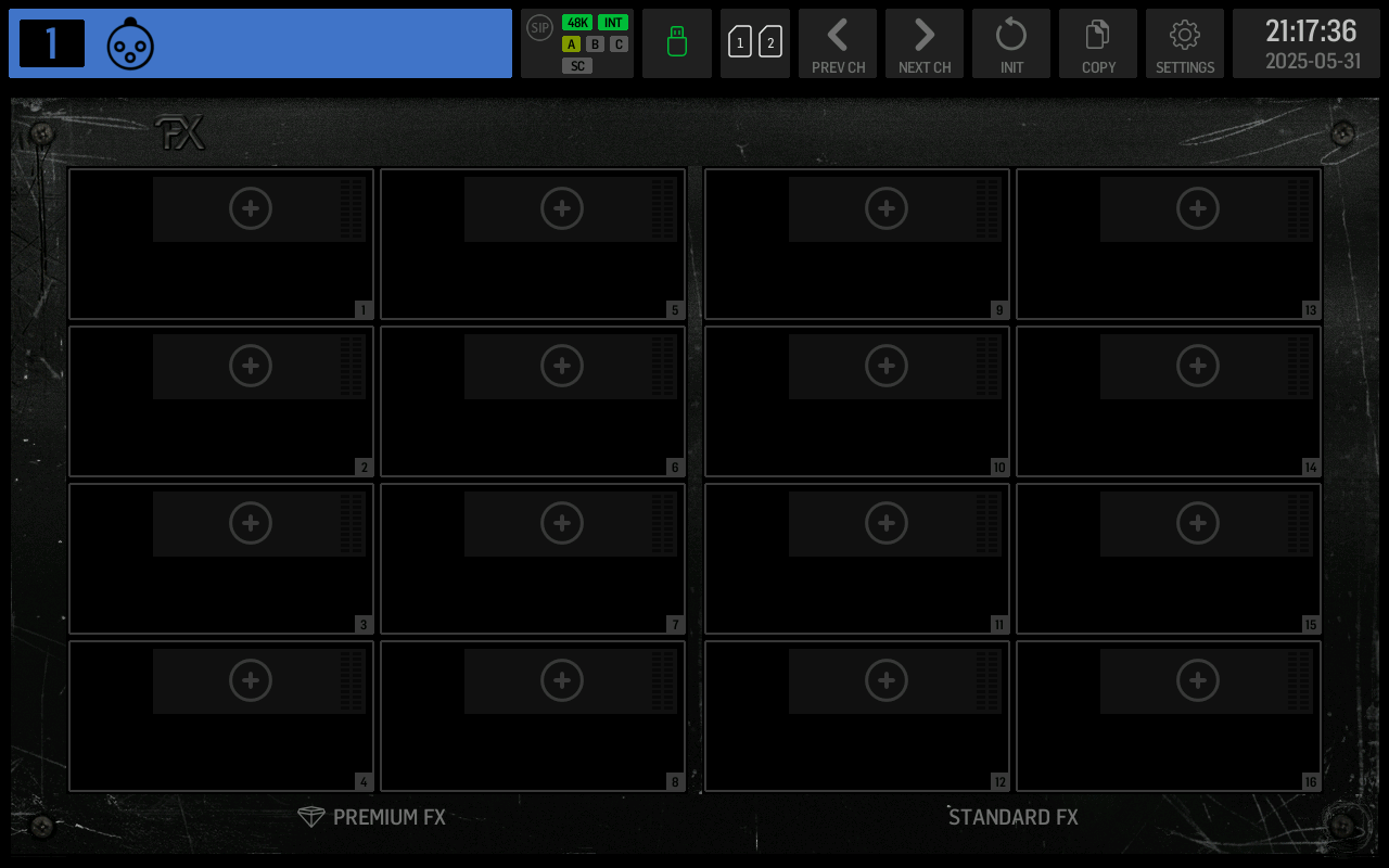效果器机架插槽