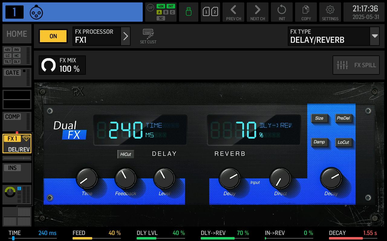 DELAY REVERB